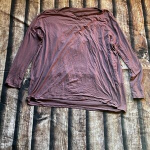 Lululemon Mauve Long Sleeve Slouchy Top